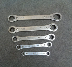 MAC Tools 5 Stück SAE Spezialeinsätze Doppel-Ringschlüssel 1/4" - 7/8" - Bild 1 von 4
