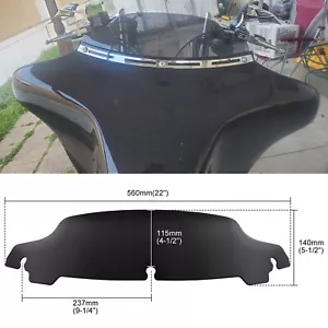 Parabrisas negro de 4,5" para Harley Touring Electra Street Glide 14-23 - Imagen 1 de 12