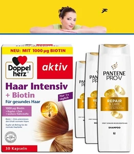 4er Set: Shampoo Repair & Care, 3x200 ml + Biotin - Bild 1 von 4