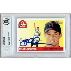 2004 Topps Heritage #36 Brad Ausmus Signed Card AUTO Beckett BAS Slabbed Astros - Picture 1 of 7