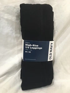 NWT Old Navy Women's Plus Black High Rise Jersey 7/8 Leggings Pants XXL,2X,3X,4X - Picture 1 of 5