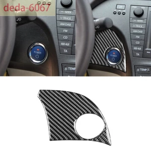 Carbon Fiber Engine Start Stop Button Panel Cover Fit For Toyot@ Prius 2012-2015 - Picture 1 of 9