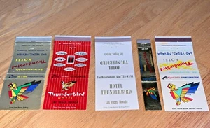 5 Vintage THUNDERBIRD HOTEL, LAS VEGAS Matchbook Covers - Picture 1 of 11