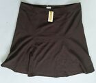 Womens Brown Fully Lined Midi Skirt by Portafina : Size 22  BNWT