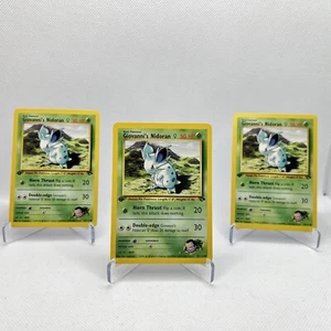 (1x)Giovanni's Nidoran 75/132 1st Edition Pokémon Card Gym Challenge Common WOTC - Picture 1 of 2