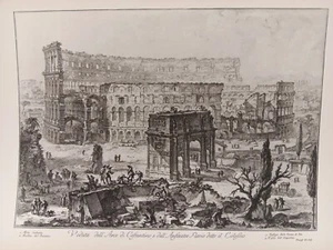 Veduta dell'Arco di Costantino e del Colosseo stampa alta qualità - Picture 1 of 1