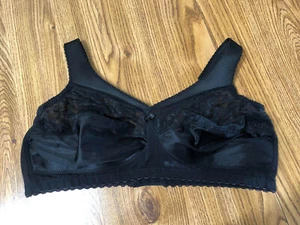 Glamorise Magic Lift 44D Stütz-BH ohne Bügel schwarz Spitze Style 1000 ungefüttert - Bild 1 von 5