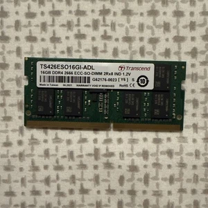 Transcend TS426ESO16GI-ADL 16GB DDR4 2666 ECC-SO-DIMM 2Rx8 1.2V - Picture 1 of 2