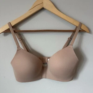 Victoria's Secret PINK Wireless Bra Nude Size 34D Wear Everywhere Lightly Lined - Picture 1 of 11