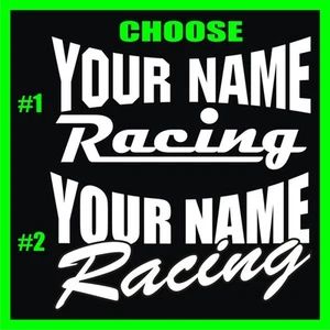 23"x12" CUSTOM NAME MOTOCROSS RACE DECAL TRAILER CAR ATV GO KART MX SX TRACK - Bild 1 von 3
