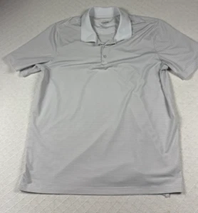 Polo de golf BCG para hombre talla XL blanco gris claro a rayas rendimiento deportivo - Imagen 1 de 7