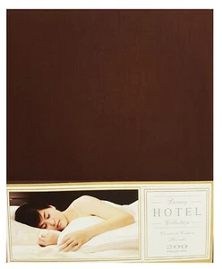200TC BOLSTER PILLOW CASE CHOCOLATE 20" x 54" BROWN EGYPTIAN COTTON COLLECTION - Picture 1 of 1