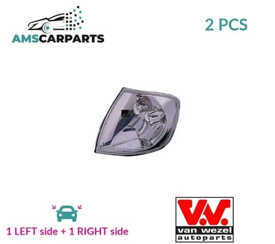 INDICATOR LIGHT BLINKER LAMP PAIR FRONT 5825909 VAN WEZEL 2PCS NEW - Image 1 of 4