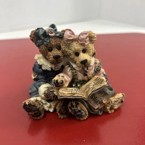 Boyds Bears Bearstone Collection Bailey & Becky The Diary Bear Figurine #228304 - Picture 1 of 9