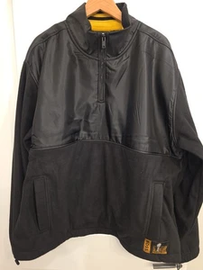 HUGO BOSS x NFL Super Bowl LVII Black Quarter-Zip Fleece Pullover XXL NWT Gold  - Picture 1 of 14
