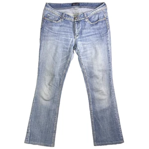 Seven7 Jeans Womens 12 Bootcut Flare Light Blue Midrise Stretch Denim Pant 37x29 - Picture 1 of 13