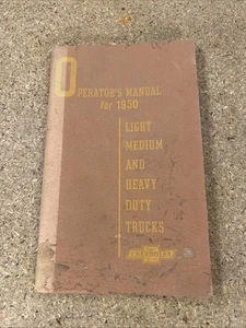 Camiones Chevrolet 1950 vintage manuales de operador ligeros medianos pesados OEM - Imagen 1 de 10