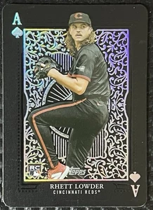 2025 Topps Series 1 Rhett Lowder #AA-25 All Aces Black RC Cincinnati Reds SSP - Picture 1 of 2