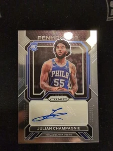 22-23 Prizm Basketball Julian Champagnie Penmanship Rookie Autogrammkarte! - Bild 1 von 2