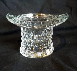 Vintage Fostoria American Topper Zylinder Hut Vase 4" hohe Krempe 6" Durchmesser - Bild 1 von 4