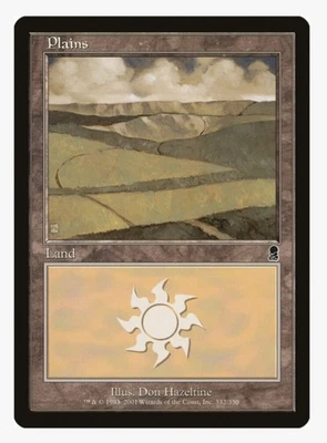 Plains (Don Hazeltine) | MTG ODY | Basic Land White Mana Old School | MP - Image 1 of 3