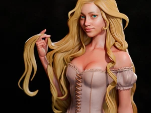 Rapunzel 3D Print Unpainted/Unassembled - Picture 1 of 5