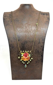 Schöne Michal Negrin Halskette mit buntem Anhänger #587# - Bild 1 von 9