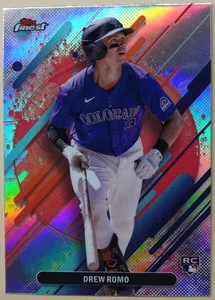 Drew Romo 2025 Topps Finest Rare Refractor RC Colorado Rockies #226 - Picture 1 of 2