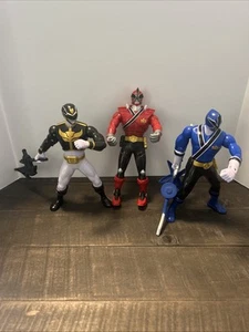 Menge 3 Power Rangers Battle Morphin Actionfiguren Joystick 2012 Bandai - Bild 1 von 12