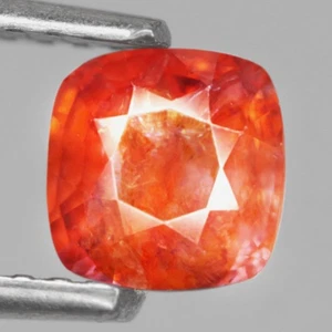 0.68Ct. Natural Gemstone Spinel Orange Cushion Facet Unheated Myanmar Ravishing - Picture 1 of 7