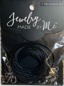 Jewelry Made By Me Black Cord Necklace Kit3123916 - Foto 1 di 2