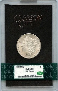 1880-CC Morgan Dollar GSA HOARD S$1 CACG MS63 - Picture 1 of 2