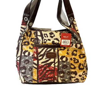 Relikt Tiermotiv Canvas Beuteltasche Handtasche Milla Shopper RLH2104998 neu mit Etikett $ 64 - Bild 1 von 10