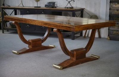 Table Art Déco en palissandre 1940's - Photo 1/4