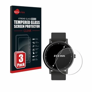 Pour Circulaire Displays (ø: 41 mm) Verre Trempe 3x Protection Ecran Film - Photo 1/8