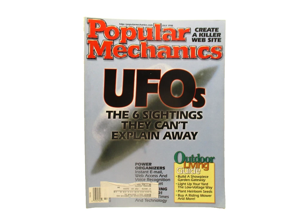Jul 1998 Popular Mechanics Magazine - UFOs The 6 Sightings They Can't Explain - Image 1 of 1