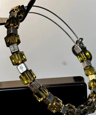 Pulsera ajustable Alex and Ani/Cuentas amarillas y plateadas/Se adapta a muñeca talla 7 Foto 1 de 4