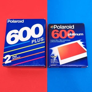 Película instantánea Polaroid 600 vencida lote de 3 paquetes nuevo stock antiguo 2002 1990 de colección fabricante de equipos originales - Imagen 1 de 7