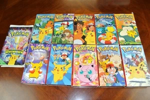 Pokemon VHS Tapes 11 Lot Bundle POKEMON THE FIRST MOVIE Original Kanto Series - Imagen 1 de 1
