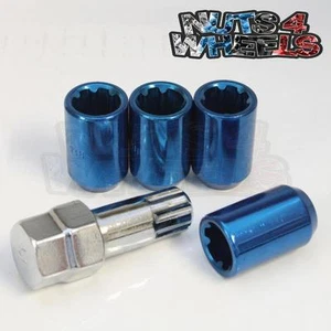 TUNER LOCKING WHEEL NUTS BLUE 12x1.25 fits Subaru BRZ - Picture 1 of 1