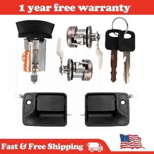 FOR FORD/F250 F350 Super Duty Excursion IGNITION DOOR LOCK CYLINDER DOOR HANDLES - Picture 1 of 13