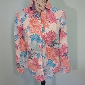 Tommy Hilfiger Palms Multicolor Button Down Relaxed Fit Bluse xs extra small ne - Bild 1 von 5
