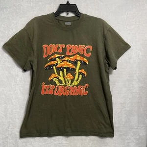 Brisco Brands Mens T Shirt Green Graphic Large Cotton Short Sleeve Crew Neck - Picture 1 of 9
