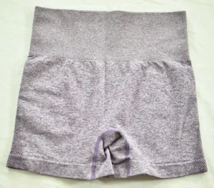 women's CHRLEISURE high waisted exercise shorts size small purple yoga compressi - Picture 1 of 6