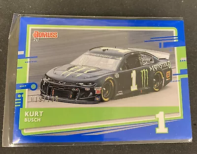 2021 Donruss Racing Cars Blue Card  #41 Kurt Busch 19/199 New NASCAR - Image 1 of 2