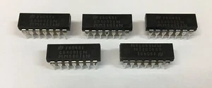 NATIONAL CD4001 MM5601 QUAD 2 ENTRADAS NAND IC, DIP-14, QTY 5, DE COLECCIÓN NUEVO - Imagen 1 de 5
