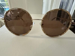 KEO Rx'able Women Sunglasses Kamala Gray Brown Tortoise Gold 55.0-20.5-140 Round - Picture 1 of 10