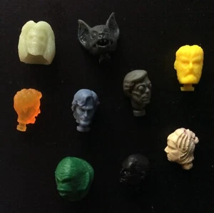 Nine ReAction Super7 prototype heads RARE lot - Photo 1/1