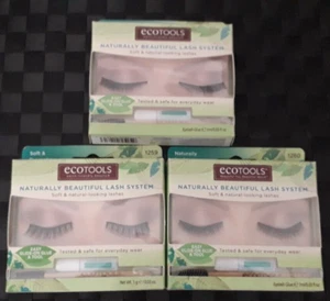 3 X Assorted EcoTools False Lash System with Bamboo Tool 1259 1260 1261 BNIB - Picture 1 of 12