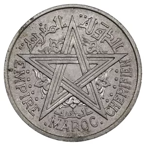 Maroc - 2 francs 1951 (1370) ESSAI Mohammed V aluminium - KM.E38 Lec.235 monnaie - Imagen 1 de 2